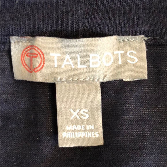 Talbots navy sleeveless hooded jacket xs - Picture 4 of 5